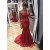 Mermaid Long Red Prom Dresses Formal Evening Gowns 6011003