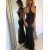 Mermaid Long Black Sequins Prom Dresses Formal Evening Gowns 6011032