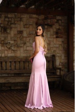 Mermaid Spaghetti Straps Long Prom Dresses Formal Evening Gowns 6011066