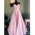 A-Line V-Neck Long Prom Dresses Formal Evening Gowns 6011175