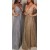 A-Line Sequins V-Neck Long Prom Dresses Formal Evening Gowns 6011190