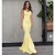 Mermaid Long Yellow Prom Dresses Formal Evening Gowns 6011195