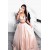 A-Line V-Neck Two Pieces Long Prom Dresses Formal Evening Gowns 6011202