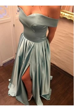 A-Line Off-the-Shoulder Long Prom Dresses Formal Evening Gowns 6011240