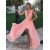 A-Line Chiffon V-Neck Long Prom Dresses Formal Evening Gowns 6011257