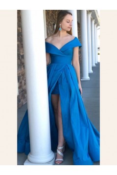 A-Line Off-the-Shoulder Long Prom Dresses Formal Evening Gowns 6011261