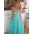 A-Line Chiffon Lace Long Prom Dresses Formal Evening Gowns 6011294
