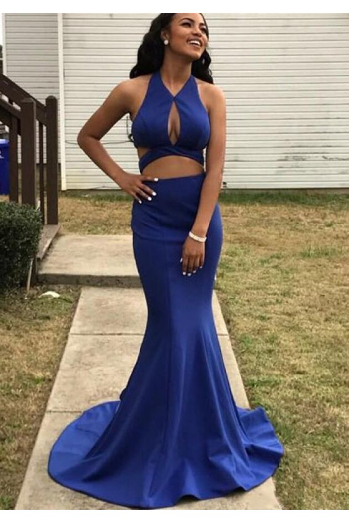 Mermaid Two Pieces Long Prom Dresses Formal Evening Gowns 6011299