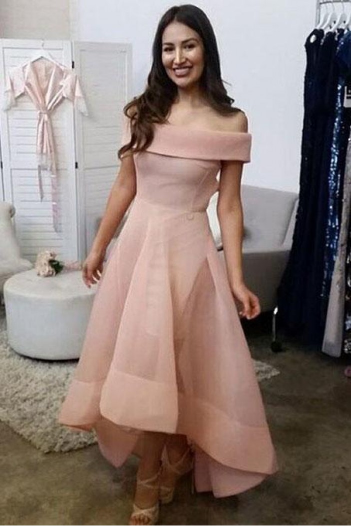 High Low Off-the-Shoulder Prom Dresses Formal Evening Gowns 6011307