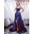 A-Line Long Satin Prom Dresses Formal Evening Gowns 6011319