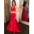 Long Red Two Pieces Lace Prom Dresses Formal Evening Gowns 6011320