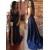 A-Line V-Neck Long Prom Dresses Formal Evening Gowns 6011324