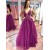 A-Line Beaded Lace Long Prom Dresses Formal Evening Gowns 6011372