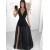 A-Line Long Lace V-Neck Prom Dresses Formal Evening Gowns 6011434