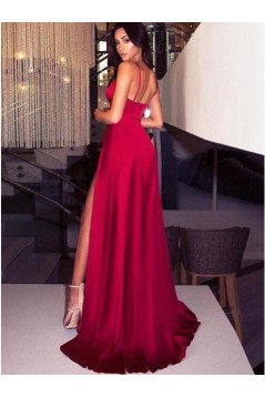 Sexy Long V-Neck Prom Dresses Formal Evening Gowns 6011462