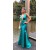 Mermaid V-Neck Long Prom Dresses Formal Evening Gowns 6011531