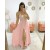 A-Line Chiffon Lace Beaded Long Prom Dresses Formal Evening Gowns 6011545