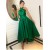 High Low Asymmetrical Long Green Halter Prom Dresses Formal Evening Gowns 6011571