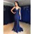 Mermaid Navy Blue Long Prom Dresses Formal Evening Gowns 6011592