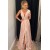 A-Line Beaded Lace Chiffon Long Prom Dresses Formal Evening Gowns 6011617