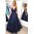 A-Line Sparkle Long Prom Dresses Formal Evening Gowns 6011650