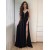 A-Line Long Black Chiffon Prom Dresses Formal Evening Gowns 6011658