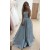 A-Line Strapless Long Prom Dresses Formal Evening Gowns 601837