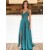 A-Line V-Neck Long Prom Dresses Formal Evening Gowns 601853