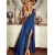 A-Line Long Sleeves Lace V-Neck Long Prom Dresses Formal Evening Gowns 601877