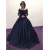 Ball Gown Lace Long Sleeves Prom Dresses Formal Evening Gowns 601886