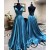 A-Line V-Neck Long Prom Dresses Formal Evening Gowns 601894