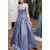 A-Line One Shoulder Long Prom Dresses Formal Evening Gowns 601899