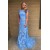 Elegant Two Pieces Off-the-Shoulder Lace Appliques Long Prom Dresses Formal Evening Gowns 601940