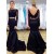 Long Sleeves Lace Satin Two Pieces Prom Dresses Formal Evening Gowns 601959