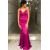 Mermaid V-Neck Long Prom Dresses Formal Evening Gowns 601990