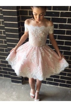 Short Lace Prom Dress Homecoming Dresses Graduation Party Dresses 701048