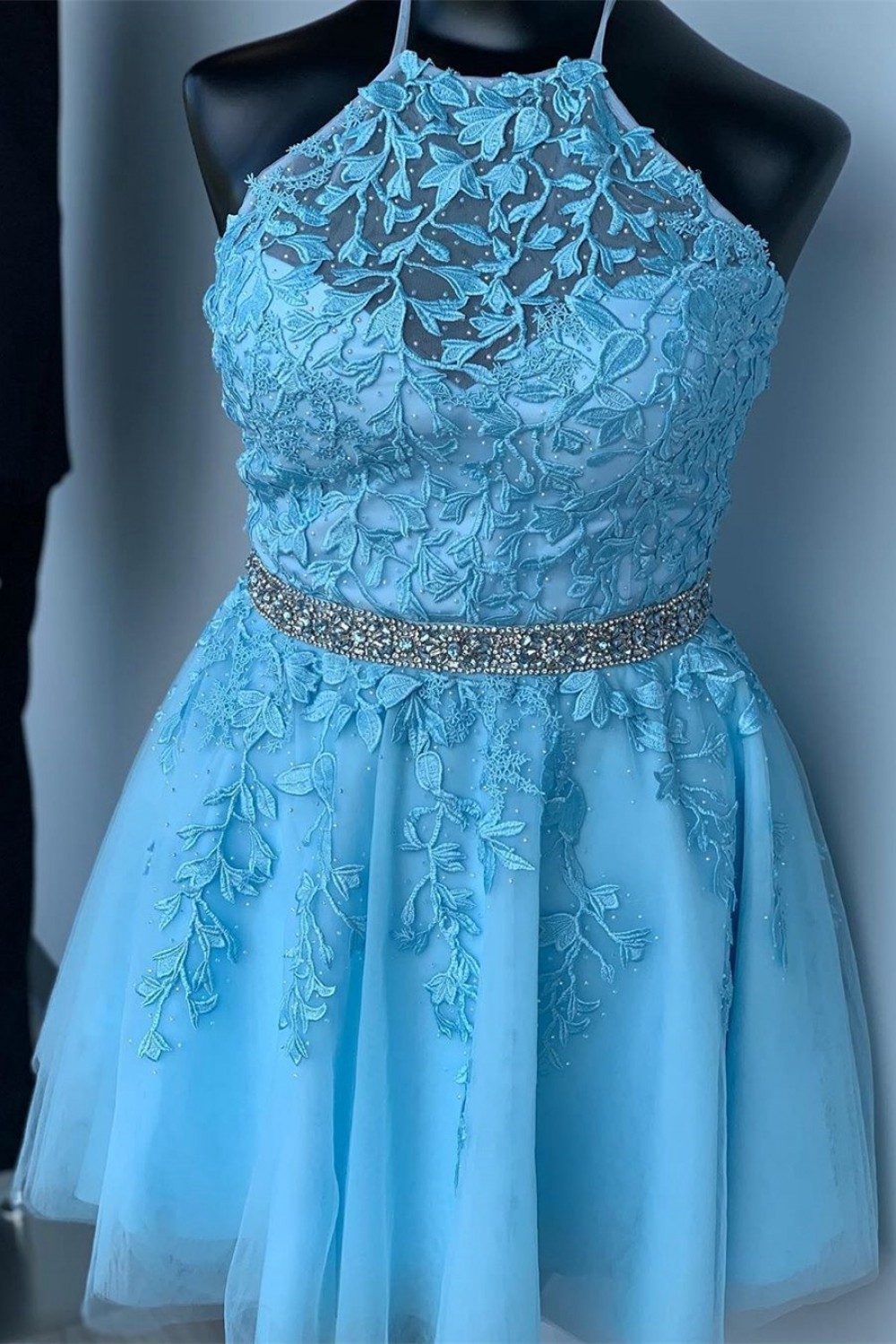 Short Beaded Lace Prom Dress Homecoming Dresses Graduation Party ...