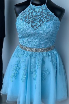 Short Beaded Lace Prom Dress Homecoming Dresses Graduation Party Dresses 701053