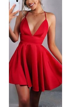 Short Red Prom Dress Homecoming Dresses Graduation Party Dresses 701081