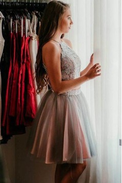 Short Lace Prom Dress Homecoming Graduation Cocktail Dresses 701197