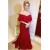 Long Red Mermaid Mother of the Bride Dresses 702030