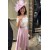 Elegant A-Line White and Pink Off the Shoulder Mother of the Bride Dresses with Beads 702112