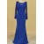 Mermaid Royal Blue Lace Long Mother of the Bride Dresses 702137