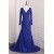 Mermaid Lace V Neck Mother of the Bride Dresses with Sleeves 702139
