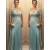 Long Blue Lace Mother of the Bride Dresses 702155