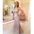Mermaid Lace Long Mother of the Bride Dresses with Short Sleeves 702166