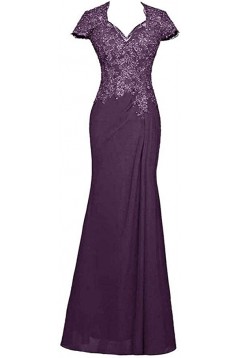 Mermaid Beaded Lace Long Mother of the Bride Dresses 702177