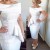 Short White Off the Shoulder Mother of the Bride Dresses 702185