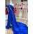Royal Blue One Shoulder Long Prom Dresses 801112