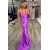 Mermaid Spaghetti Straps Long Prom Dresses 801115